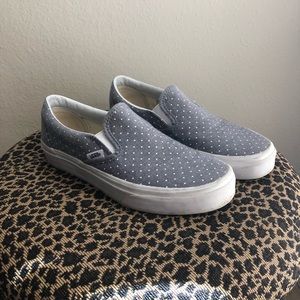 Chambray polka dot Vans